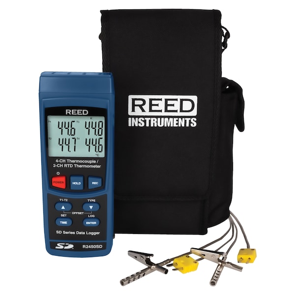 REED Data Logging Thermometer with 2 Oven/Freezer Thermocouple Probes